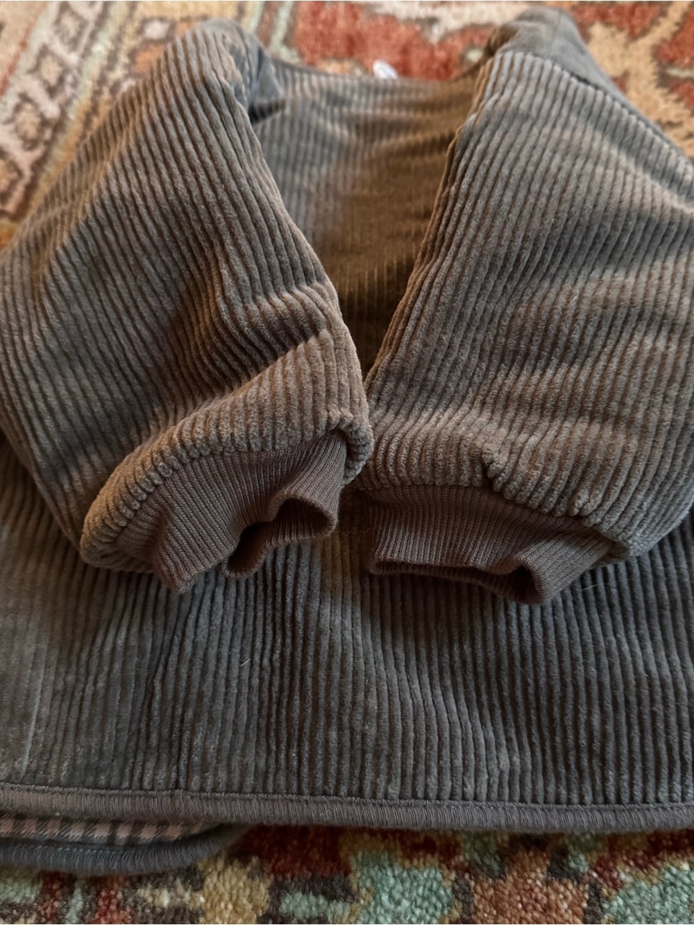 Quincy Mae Olive Green Corduroy Baby Jacket - Picture 6 of 8